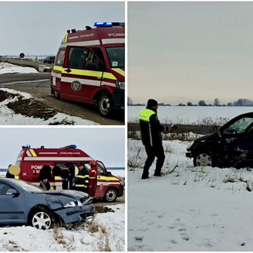 Accident cu două mașini în Argeș. Persoană transportată la spital