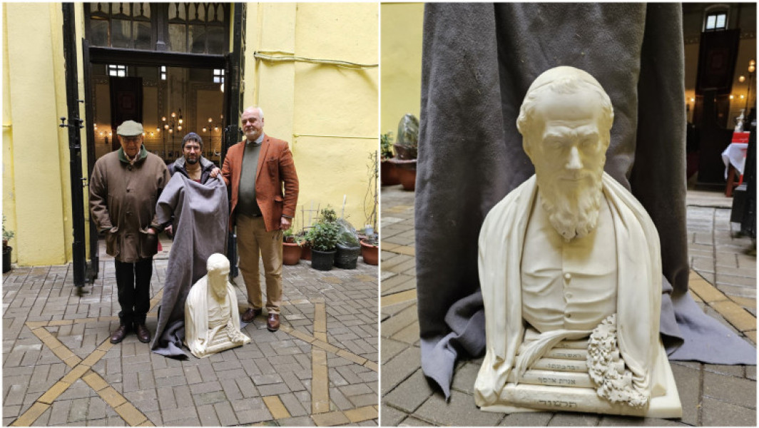 Bust de marmură vechi de 174 de ani, descoperit după 30 de ani de la furt