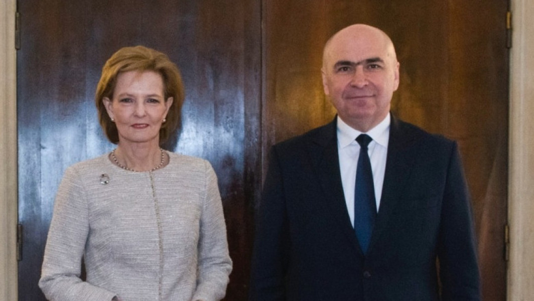 Custodele Coroanei Margareta s-a întâlnit cu președintele interimar Ilie Bolojan