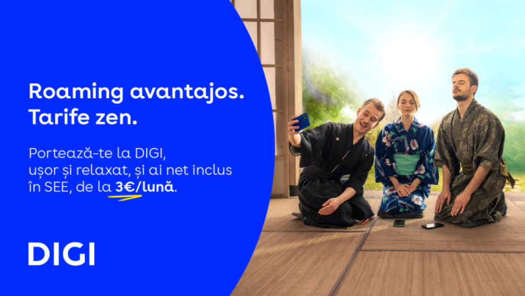 DIGI lansează "Roaming Zen" pentru vacanțe fără griji