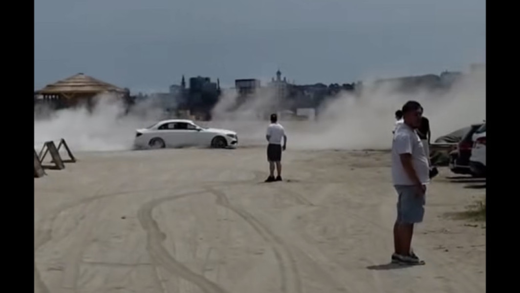 Bărbat amendat după drifturi pe plaja din Constanța